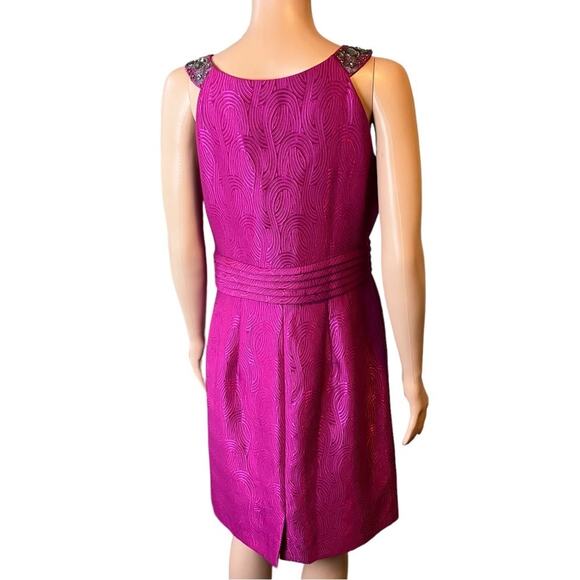 Tahari by Arthur S. Levine Jeweled Strap Cocktail Dress 8P - Picture 3 of 4